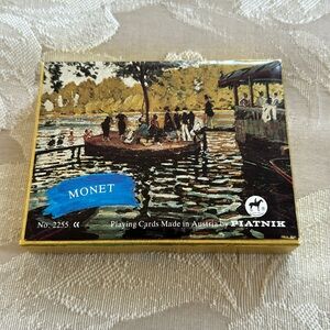 PIATNIK Monet Set of 2 Playing Cards #2255 Made in Austria